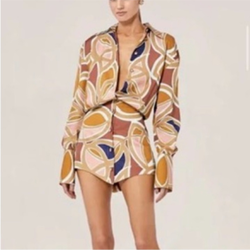 Alexis Colorful Geometric Print Dress
